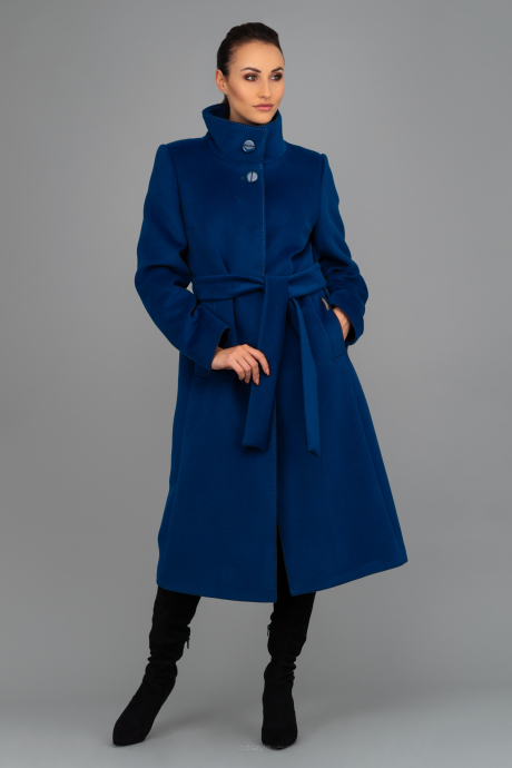Ciemnoniebieski płaszcz wełniany Laurencja