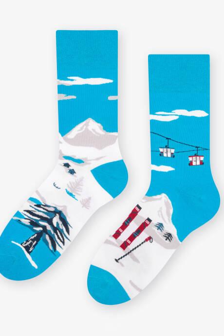 Ski - niebieskie skarpetki